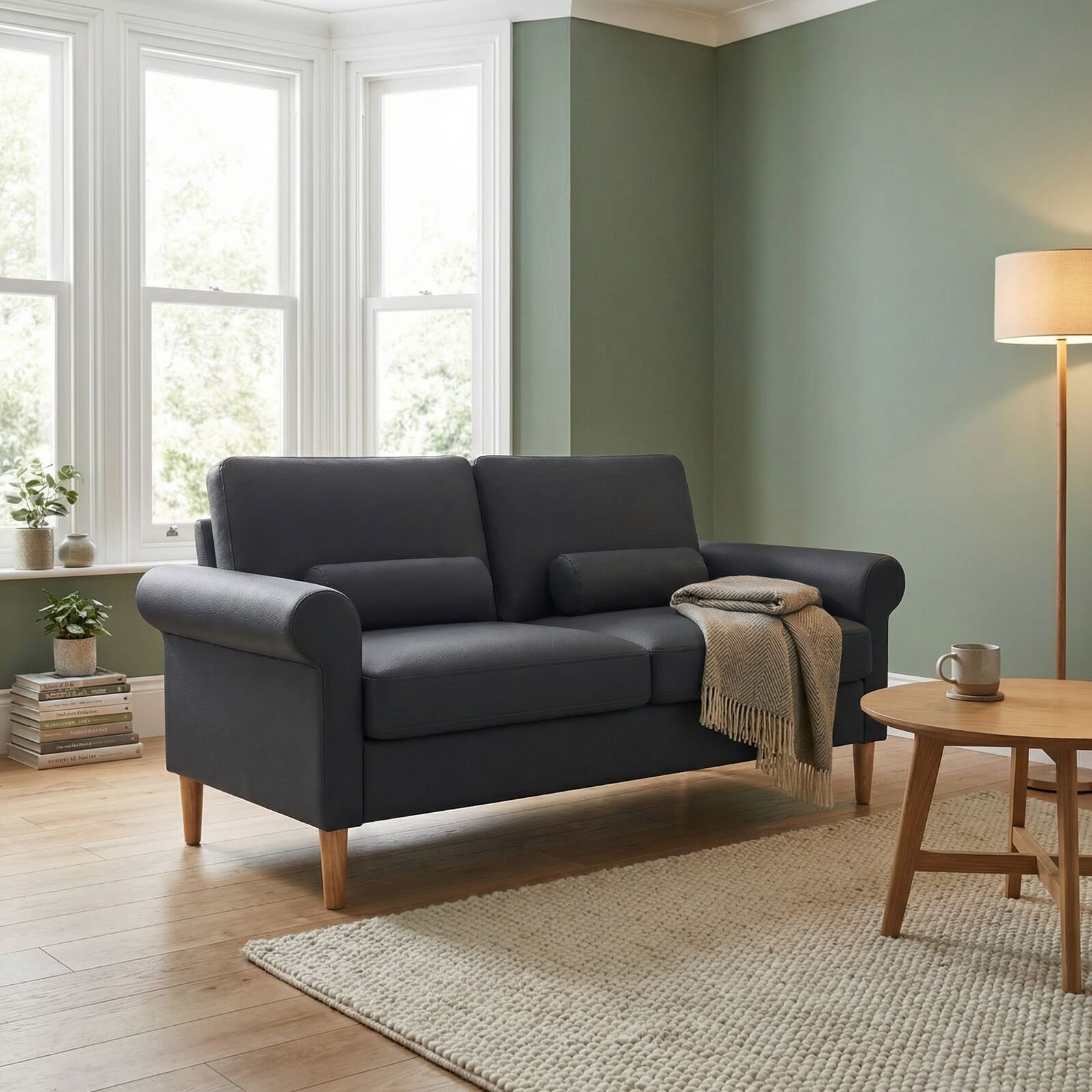 Hroth 3 Seater Corduroy Sofa